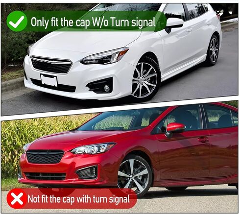 Gloss Black Side Mirror Cover Cap Fits for 2017 2018 2019 2020 2021 2022 2023 Subaru Impreza application 91054fl00a ， 91054fl01a in Saudi Arabia