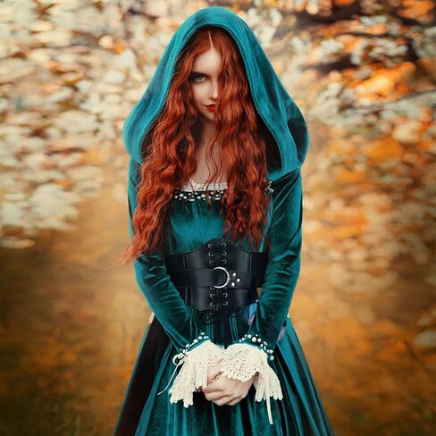 Zhanmai Renaissance Corset Leather Potion Belt with Potion Bottle Medieval Witch Viking Pirate Ren Fair Costume Accessories in Saudi Arabia