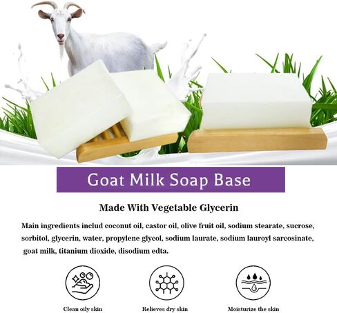 5.2LB Oatmeal Soap Base for Soap Making,DIY Handmade Soap with Oatmeal Milk Melt and Pour Soap for Foap Making Melt and Pour Soap for Soap Making in Saudi Arabia