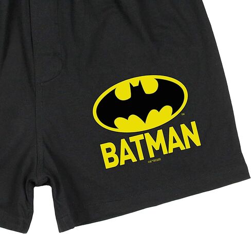 INTIMO DC Comics Men's Batman Classic Logo Tag-Free Boxer Shorts Underwear Lounge Sleepwear in Saudi Arabia