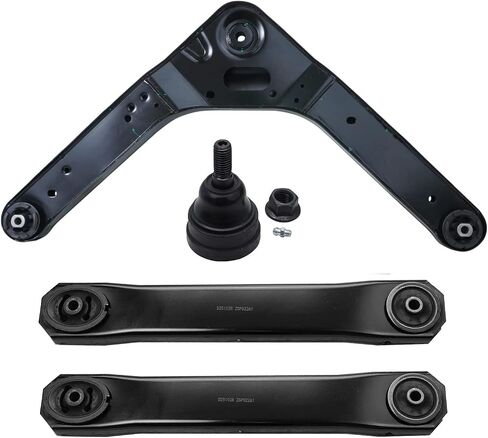 Detroit Axle - 4pc Rear Control Arms Kit for 99-04 Jeep Grand Cherokee 1999 2000 2001 2002 2003 2004, 2 Lower Control Arms, 1 Upper Control Arm, 1 Upper Ball Joint, Replacement in Saudi Arabia