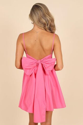 Petal & Pup Women's Alice Bow Back Mini Dress in Saudi Arabia