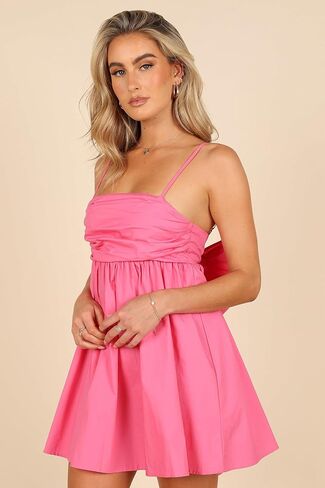 Petal & Pup Women's Alice Bow Back Mini Dress in Saudi Arabia