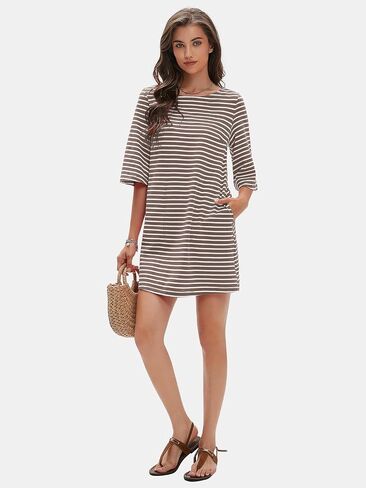 Exlura Women's Summer Tirt Dress Dress Dressy Short Short Sourder Mini Dresses 2025 Vacation Beach Sundress Mobicts in Kuwait