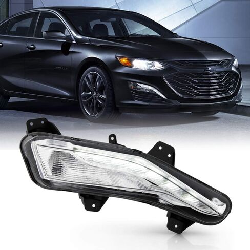 Acanii - لعام 2019-2022 Chevy Malibu مصنع المصنع النمط انعطاف ضوء الإشارة ث/LED DRL DRIVE FOG SIDE RH Side RASENGER in Saudi Arabia