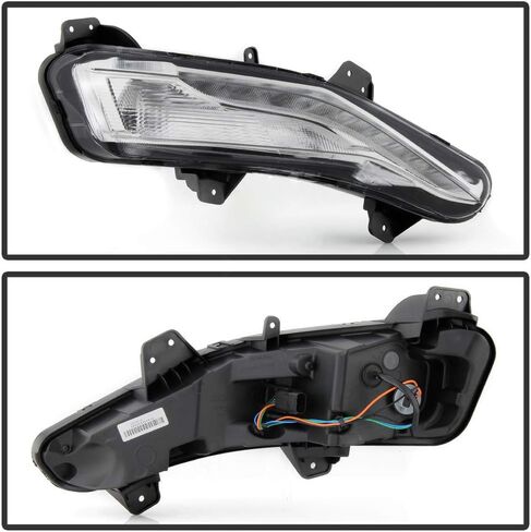 Acanii - لعام 2019-2022 Chevy Malibu مصنع المصنع النمط انعطاف ضوء الإشارة ث/LED DRL DRIVE FOG SIDE RH Side RASENGER in Saudi Arabia