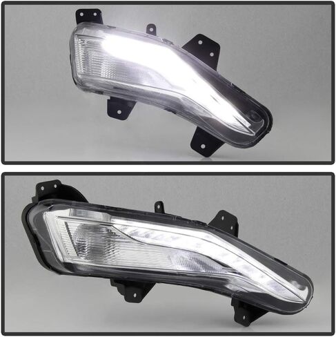 Acanii - لعام 2019-2022 Chevy Malibu مصنع المصنع النمط انعطاف ضوء الإشارة ث/LED DRL DRIVE FOG SIDE RH Side RASENGER in Saudi Arabia