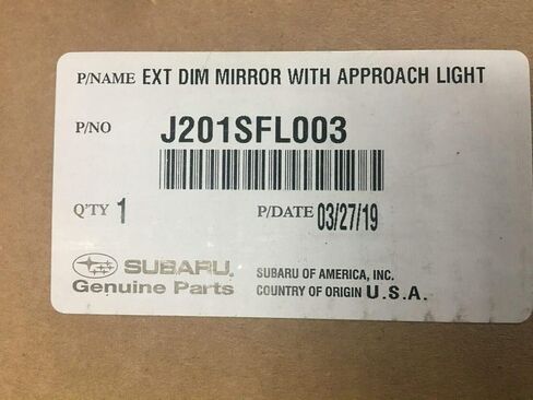 Subaru 2017-2023 Subaru Exterior Auto Dimming Mirror with Approach Light J201SFL003 OEM Genuine Ascent Outback Legacy Impreza in Saudi Arabia
