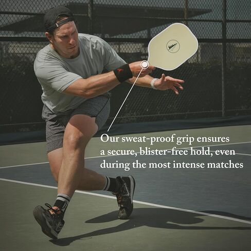 Hemlock Pickball Paddle - USAPA Approved, T700 Carbon Fiber Surface for High Spin and Control, 16mm Polypropylene Honeycomb Core, Advanced and Beginner Starter, Men and Women, Navy Blue in Kuwait