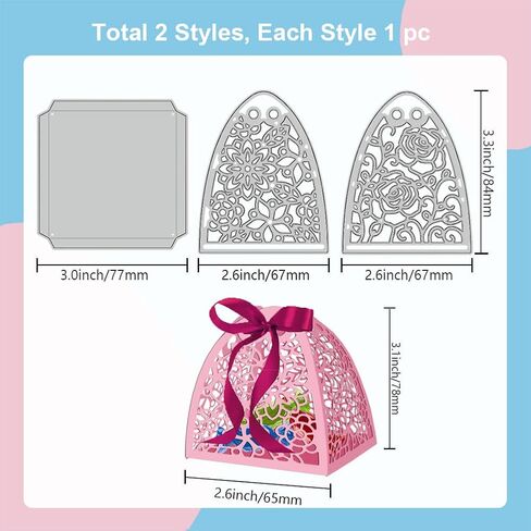 GLOBLELAND 3D Apron Snack Bag Cutting Dies Cooker Die Cuts Love Heart Template Stencil for Card Making Decoration DIY Scrapbooking Album Craft Decor in Saudi Arabia