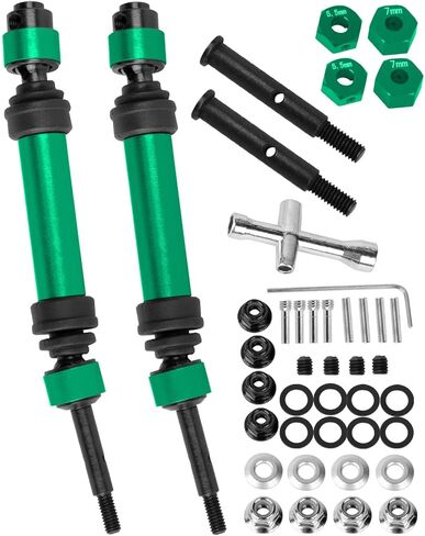 RC RECT DRIVE SHAFT CVD & FRONT AXLES ترقيات جزء من 1/10 SLASH 2WD/SLASH VXL 2WD ، الفولاذ المقاوم للصدأ رقم 45 مع سداسية ، ملونة in Saudi Arabia