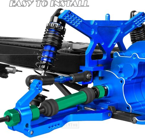 RC RECT DRIVE SHAFT CVD & FRONT AXLES ترقيات جزء من 1/10 SLASH 2WD/SLASH VXL 2WD ، الفولاذ المقاوم للصدأ رقم 45 مع سداسية ، ملونة in Saudi Arabia