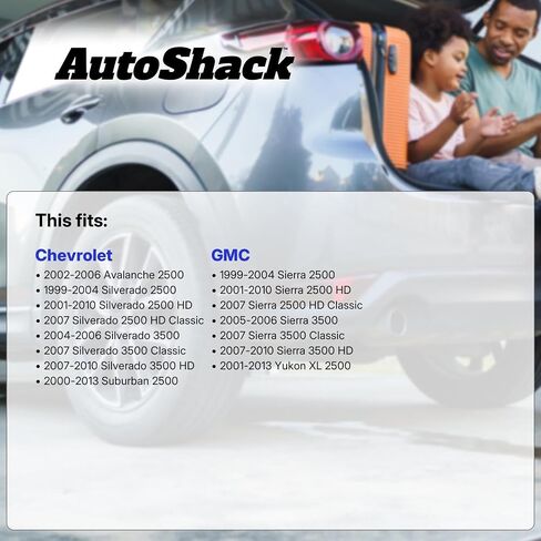 تلقائي خلفي Autoshack حفر ودوارات الفرامل المقطوعة الفرجار ومنصات السيراميك مجموعة مجموعة السائق واستبدال جانب الركاب لشيفروليه سيلفرادو 2500 HD الكلاسيكية Sierra 2500 HD BRK020514654 in Saudi Arabia