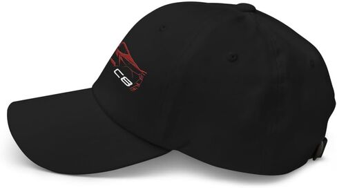 2024 سيارة رياضية C8 Dad Hat لسائقي Corvette Red Mist Mist Minimalist Silhouette CAP in Saudi Arabia