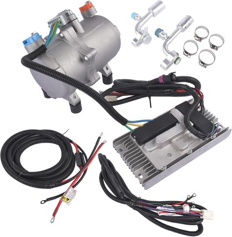 12V DC Universal Electric Air Conditioning Compressor Kit with External Control Panel Core and Long Power Cord Replacement for RVs, Campers, Trucks & Buses AKWH in Saudi Arabia