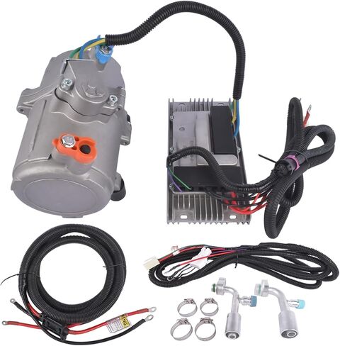 12V DC Universal Electric Air Conditioning Compressor Kit with External Control Panel Core and Long Power Cord Replacement for RVs, Campers, Trucks & Buses AKWH in Saudi Arabia