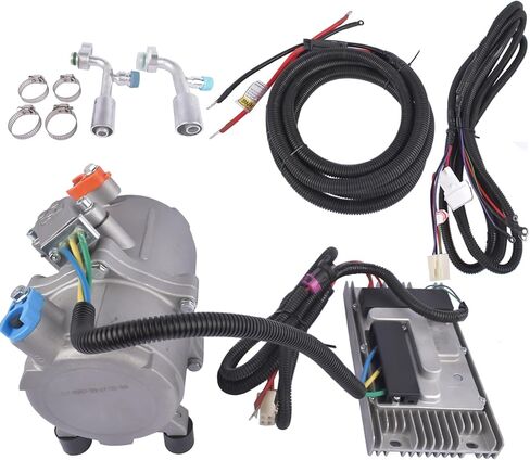 12V DC Universal Electric Air Conditioning Compressor Kit with External Control Panel Core and Long Power Cord Replacement for RVs, Campers, Trucks & Buses AKWH in Saudi Arabia
