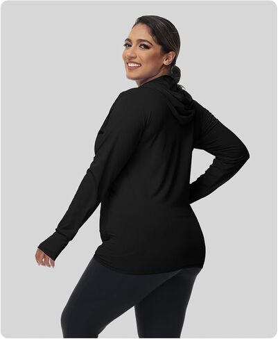 نساء زائد الحجم upf50+سترة هوديي حماية الشمس ، قميص رياضي سريع الجفاف للجري ، المشي لمسافات طويلة ، صيد الأسماك in Saudi Arabia