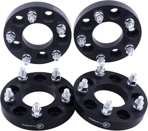 VLAOSCHI Black Forged 5x4.75 to 5x4.5 Wheel Adapters 1 Inch with 12x1.5 Studs Compatible with Chevy GMC 5 Lug 5x120.65 to 5x114.3 for Camaro Corvette Blazer S10 Jimmy Sonoma - Pack of 4 in Saudi Arabia
