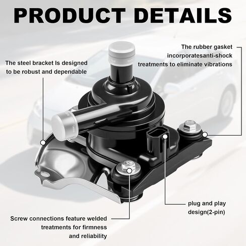 PartsFlow Engine Electric Inverter Cooler Water Pump Assembly Compatible with 2004-2009 Toyota Prius 1.5L Replace G902047031 04000-32528 in Saudi Arabia
