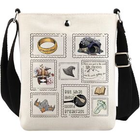 VAMSII Lord Rings Movie Merch Rings Fantasy Movie Crossbody Bag Movie Fans Inspired Gift Movie Lovers Gift in Saudi Arabia