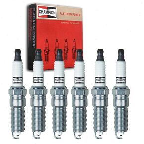 6 pc Champion Platinum Spark Plugs compatible with Chevrolet Camaro 3.6L V6 2010-2015 in Saudi Arabia