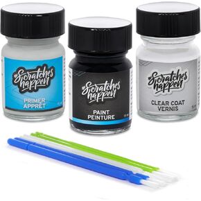 Scratcheshappen Match Match Touch Up Paint Kit - البيض الأبيض/الأوليمبي الأبيض/القمة الأبيض (WA8624/50/GAZ) لـ GMC - المفضل (Paint + Clear Coat + Primer) in Kuwait