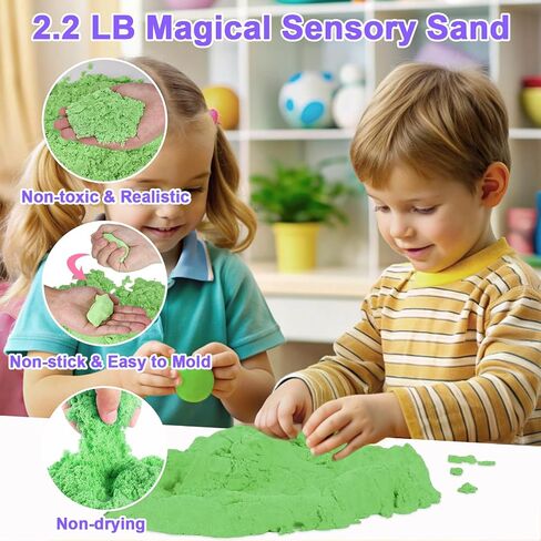 Vextronic Pet Sensory Bin for Toddlers, Dog & Cat Sandbox with Lid, Play Sand Kit with 2.2lbs Sensory Sand for Kids, Pet Sensory Box, Pretend Play Beach Toy Birthday Gift for Girls Boys 3 4 5 6 7 8 in Saudi Arabia