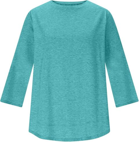 Womens Workout Tops Longline Short Sleeve Shirts Wicking Moisture Workout Running Shirts Trendy Spring Summer Outfits in Saudi Arabia