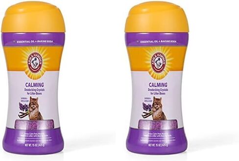 Arm & Hammer Restoring Cat Litter Box Deodorizing Crystals, Clary Sage & Mint Scent - Cat Smell Eliminator for Home, Odor Control, Cat Litter Crystals, Cat Essentials, 15 Ounce in Saudi Arabia