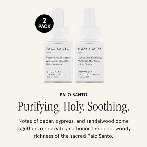 Pura & Brooklyn Candle Studio Collab - Home Scent Refill - Eco-Friendly Room Fragrances for Smart Home Air Diffuser - Each Device Refill Vial Holds Up to 120 Hours of Luxury Fragrance - Tulum (2 Pack) in Saudi Arabia