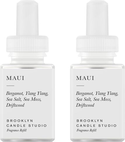 Pura & Brooklyn Candle Studio Collab - Home Scent Refill - Eco-Friendly Room Fragrances for Smart Home Air Diffuser - Each Device Refill Vial Holds Up to 120 Hours of Luxury Fragrance - Tulum (2 Pack) in Saudi Arabia
