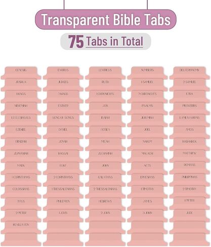 Mr. Pen- Bible Tabs, 75 Tabs, Transparent Olive Green Laminated Bible Tabs for Women and Men, Bible Tabs for Study Bible Index Tabs, Bible Labels Tabs, Mr Pen Bible Tabs for Women Study Bible in Saudi Arabia