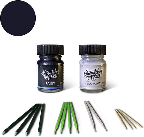 ScratchesHappen Exact-Match Touch Up Paint Kit - Black Sapphire Pearl (8U0) for Lexus - Essential (Paint + Clear Coat) in Saudi Arabia
