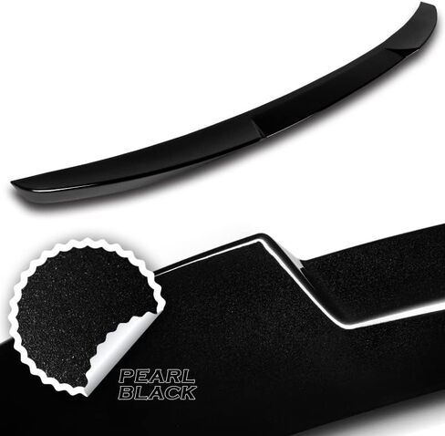 Hyperspeed W-Power Trunk Spoiler Wing Wing Lid Tail Lip Kit ABS V-Style Fit لعام 2013 2014 2015 2017 2017 2018 2019 in Kuwait