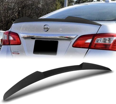 Hyperspeed W-Power Trunk Spoiler Wing Wing Lid Tail Lip Kit ABS V-Style Fit لعام 2013 2014 2015 2017 2017 2018 2019 in Kuwait