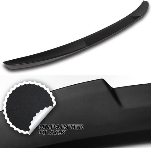 Hyperspeed W-Power Trunk Spoiler Wing Wing Lid Tail Lip Kit ABS V-Style Fit لعام 2013 2014 2015 2017 2017 2018 2019 in Kuwait