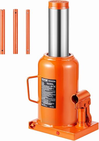 VEVOR Hydraulic Bottle Jack, 30 Ton/66138 lbs Welded Bottle Jack with 11.22''-18.66'' Lifting Range & 3-Section Long Handle, for Car, Pickup, Truck, RV, Auto Repair, Industrial Engineering in Kuwait