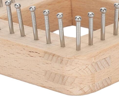 Wooden Knitting Loom,Wooden Multi-Craft Weaving Loom Hand Craft Loom,Knitting Board Tool for DIY Weaving Beginner Children Adults(30 * 30cm) in Saudi Arabia