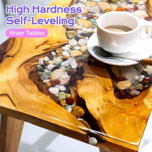 HeyClear 2 Gallon Epoxy Resin Kit with Pumps Crystal Clear, Hard for Crafts in Saudi Arabia