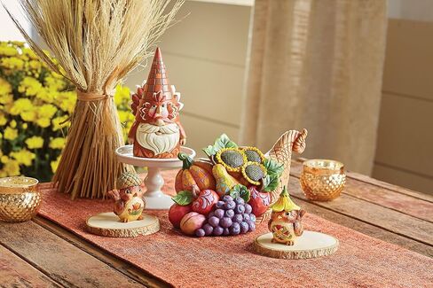 Enesco Jim Shore Heartwood Creek Harvest Bird with Acorn Hat Miniature Figurine- Stone Resin Hand Painted Crafted Collectible Figurines Fall Home Decor Statue, 2.875 Inch in Saudi Arabia
