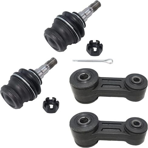 Detroit Axle - مجموعة التعليق 10pc الأمامية لـ 00-04 Subaru Legacy Outback ، قضبان التعادل ذات المفاصل السفلية للكرة الأمامية والخلفية 2000 2001 2002 2003 2004 استبدال in Saudi Arabia