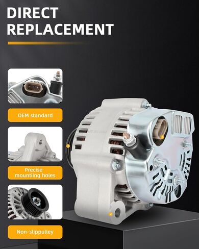مولدات السيارات OCPTY تتناسب مع تويوتا كامري 2.2L L4 1993 1994 1995 1996 12V IR إذا استبدل 70AMP المولد و0082 13499 in Saudi Arabia