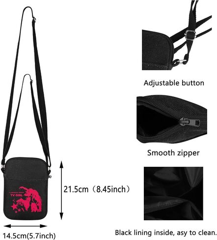 TOBGBE TV G Band Merch TV G Lovers Rock Inspired Crossbody Bag TV Girl Gift Music Merchandise For Album in Saudi Arabia