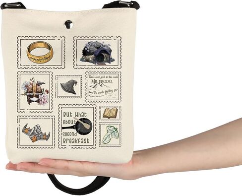 VAMSII Lord Rings Movie Merch Rings Fantasy Movie Crossbody Bag Movie Fans Inspired Gift Movie Lovers Gift in Saudi Arabia