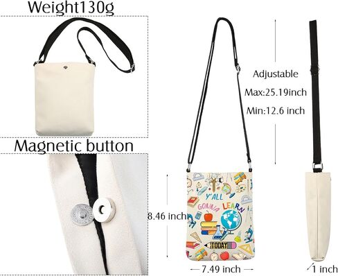 Teacher Crossbody Bag Y’all Gonna Learn Today Teacher Gifts Teacher Life Gift Teacher Appreciation Gifts Teacher Shoulder Bag in Saudi Arabia