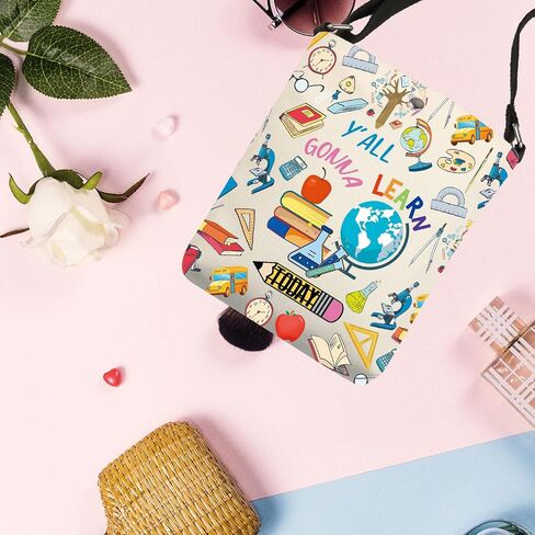 Teacher Crossbody Bag Y’all Gonna Learn Today Teacher Gifts Teacher Life Gift Teacher Appreciation Gifts Teacher Shoulder Bag in Saudi Arabia