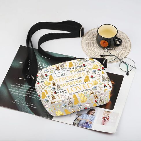 WSNANG Beauty Movie Inspired Gifts Beauty Princess Crossbody Bag Beauty Princess Lover Shoulder Bag Fairy Tale Flower Gift in Saudi Arabia