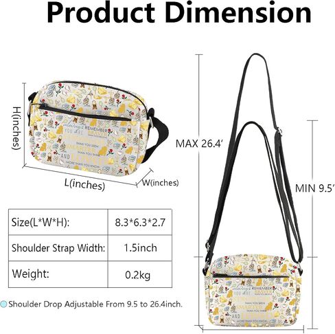 WSNANG Beauty Movie Inspired Gifts Beauty Princess Crossbody Bag Beauty Princess Lover Shoulder Bag Fairy Tale Flower Gift in Saudi Arabia