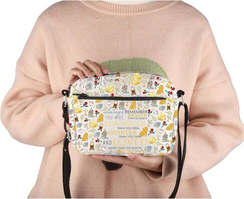 WSNANG Beauty Movie Inspired Gifts Beauty Princess Crossbody Bag Beauty Princess Lover Shoulder Bag Fairy Tale Flower Gift in Saudi Arabia